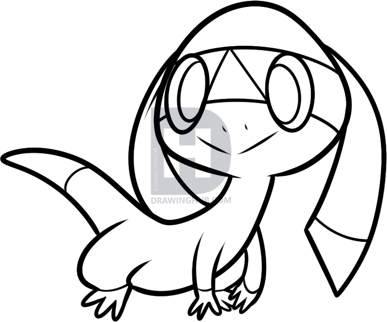 788x655 How To Draw Helioptile, Helioptile, Step