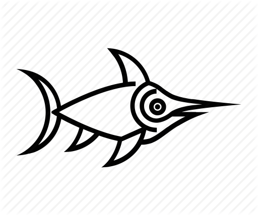 512x427 Collection Of Free Swordfish Drawing Sea Fish Download On Ui Ex