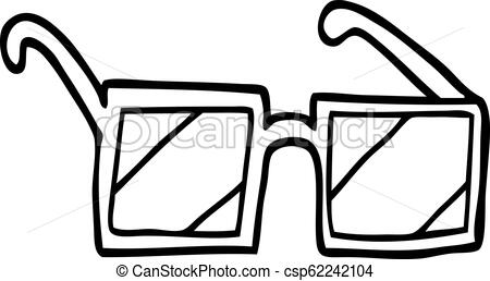 450x258 Line Drawing Cartoon Square Spectacles