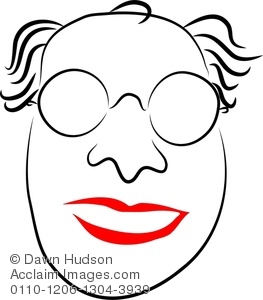 263x300 Clipart Illustration Of Simple Line Drawing Of A Man Wearing