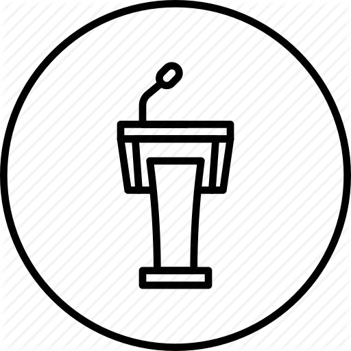 512x512 Podium Drawing Freedom Speech Huge Freebie! Download