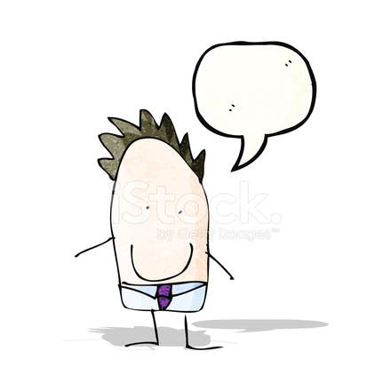 440x440 Child's Drawing Of A Dad With Speech Bubble Cartoon Stock Vector