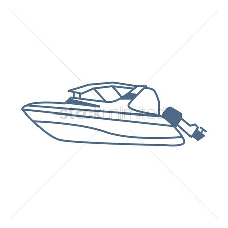450x450 Free Speed Boat Stock Vectors Stockunlimited