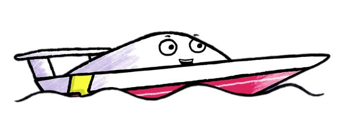 703x279 H P The Speed Boat Smiling Transparent Png
