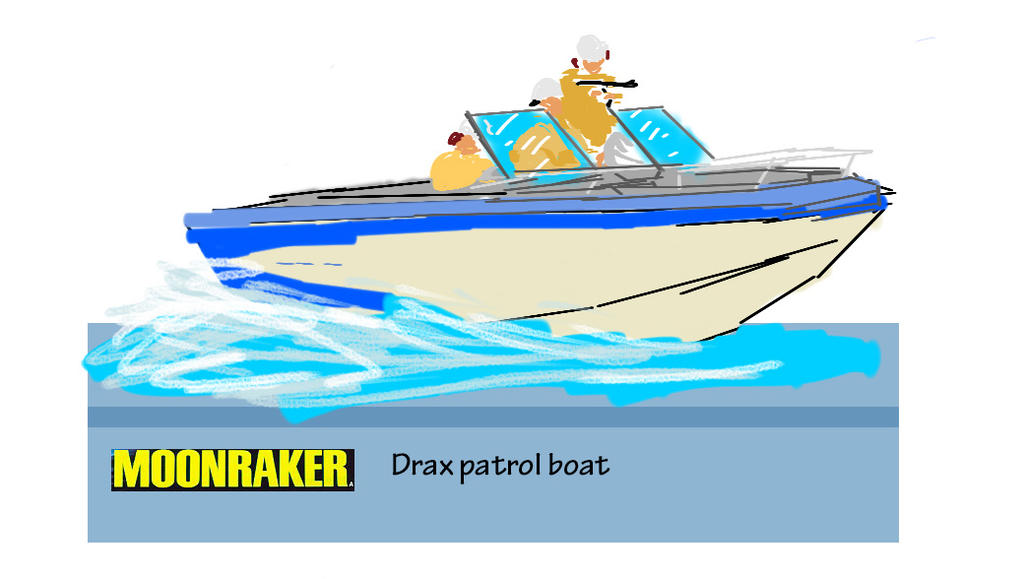 1024x579 Moonraker Drax Amazon Patrol Boat Drawing
