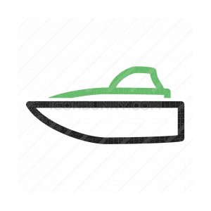 300x300 Speed Boat Line Filled Icon
