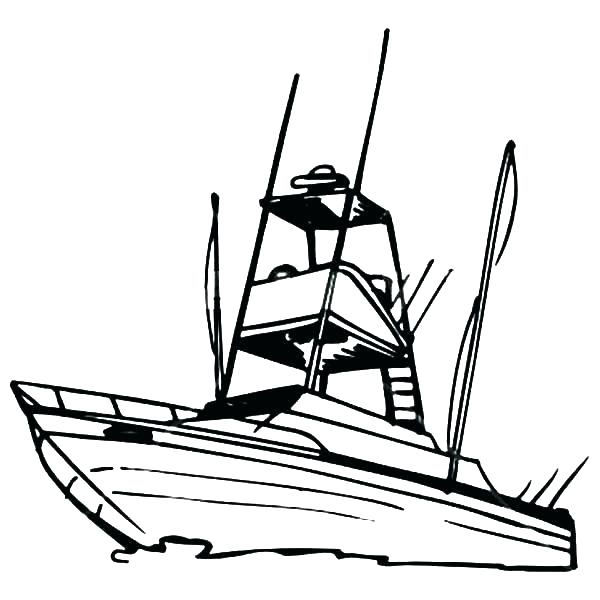 600x600 Speedboat Coloring Pages