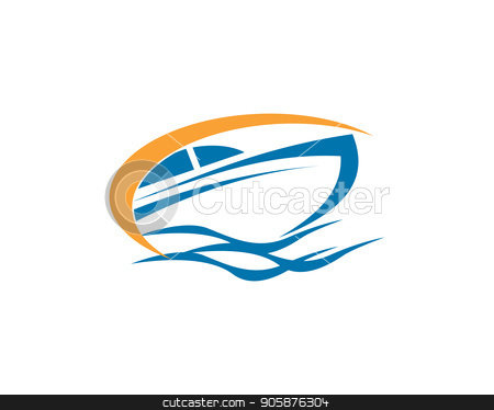 450x374 Speed Boat Logo Stock Photo