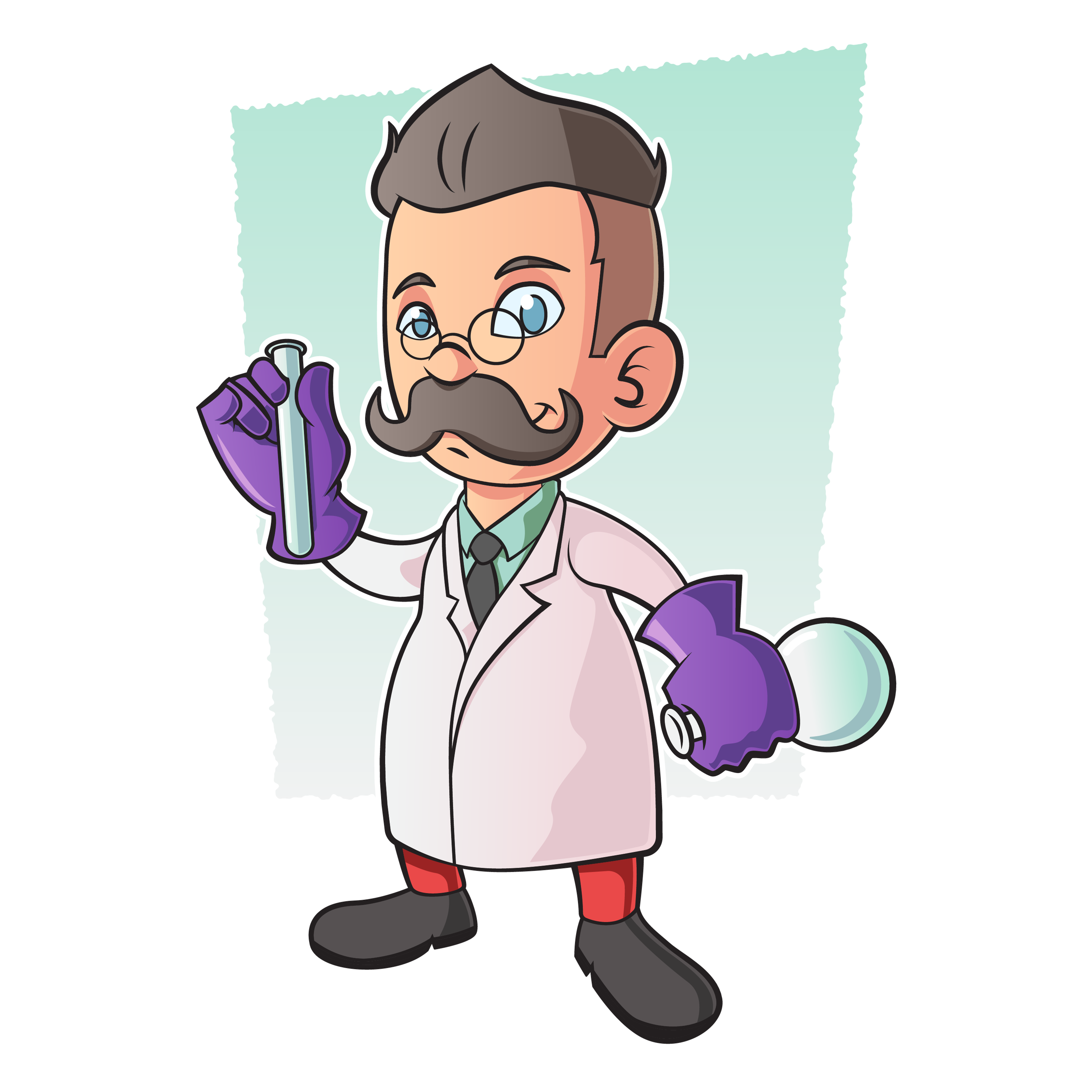4724x4724 Speed Drawing Scientist Character In Adobe Illustrator