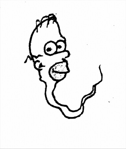 425x500 sperm simpsons how to draw simpsons sperm draw face, add
