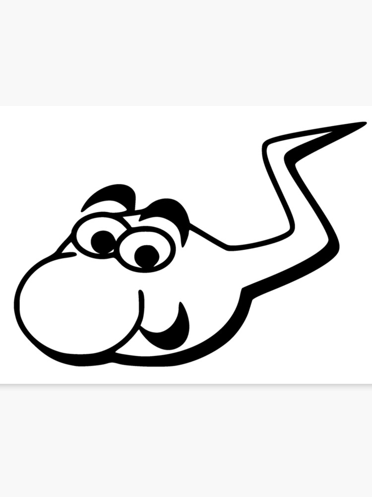 750x1000 Funny Sperm Cell Cartoon Canvas Print