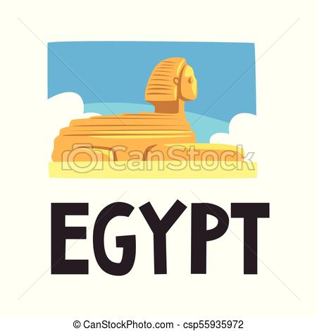 450x470 Sphinx Of Giza, Blue Sky And White Clouds On Background