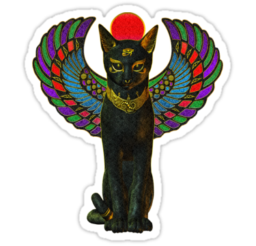 375x360 bastet drawing wing transparent png clipart free download