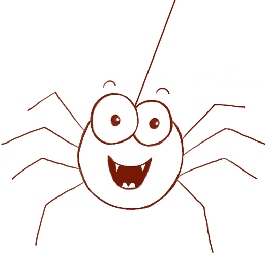 525x501 How To Draw Cute Cartoon Spider With Easy Steps For Preschoolers