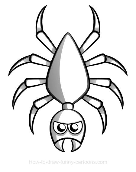 450x569 Spider Drawing