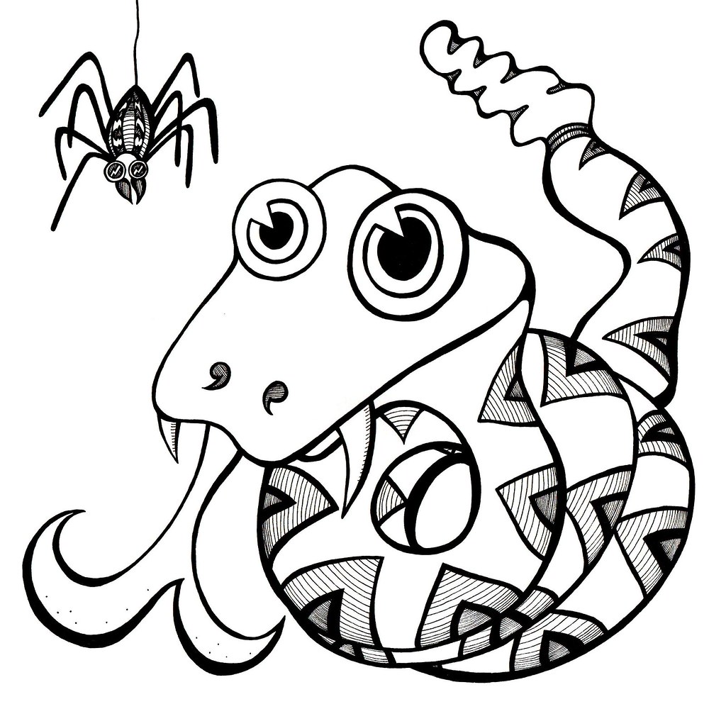 1024x1024 Socks And Bronson' Snake And Spider, Cartoon Animal