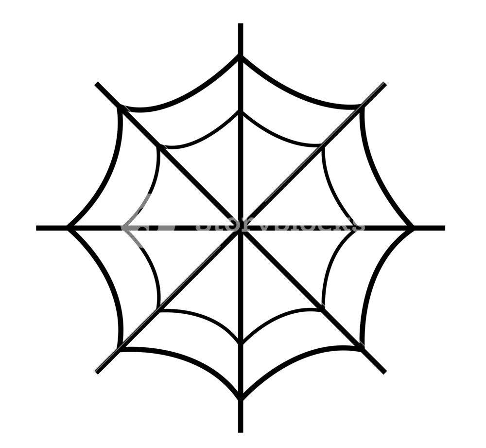 1000x921 Drawing Od Spider Web Royalty Free Stock Image