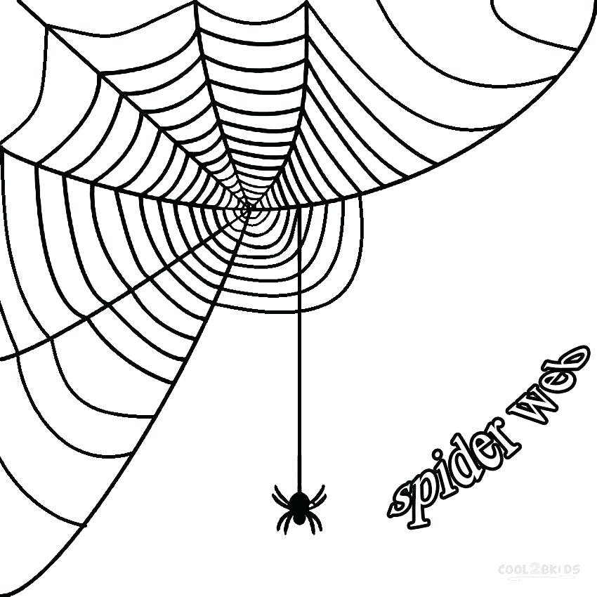 850x850 Spider Web Coloring Pages To Print Printable Spider Web Coloring