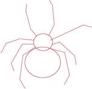 302x292 How To Draw A Black Widow, Step