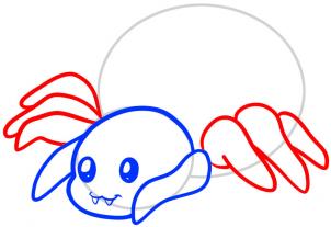 302x207 How To Draw How To Draw A Spider For Kids