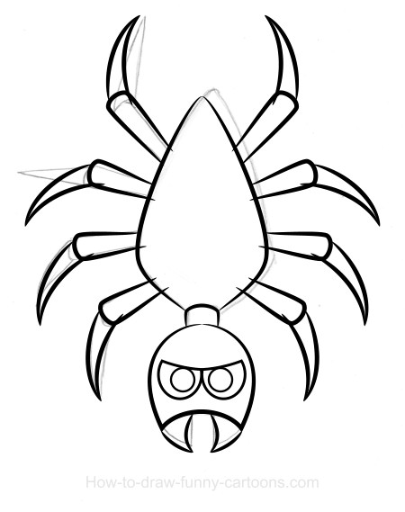 450x569 Spider Drawing
