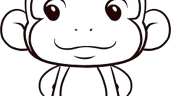 570x320 Monkey Easy Drawing Monkey On A Tree Monkey Face Easy Drawing