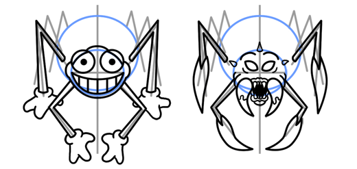 520x247 Cartoon Spider Step