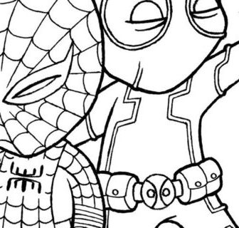 336x320 Spiderman Drawing Of Face Spider Man Avengers Infinity War