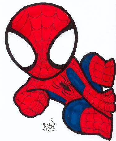 375x457 Chibi Spider Man