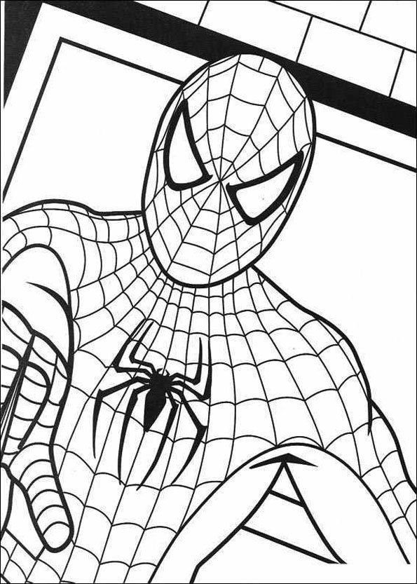 595x833 Coloriage Spiderman