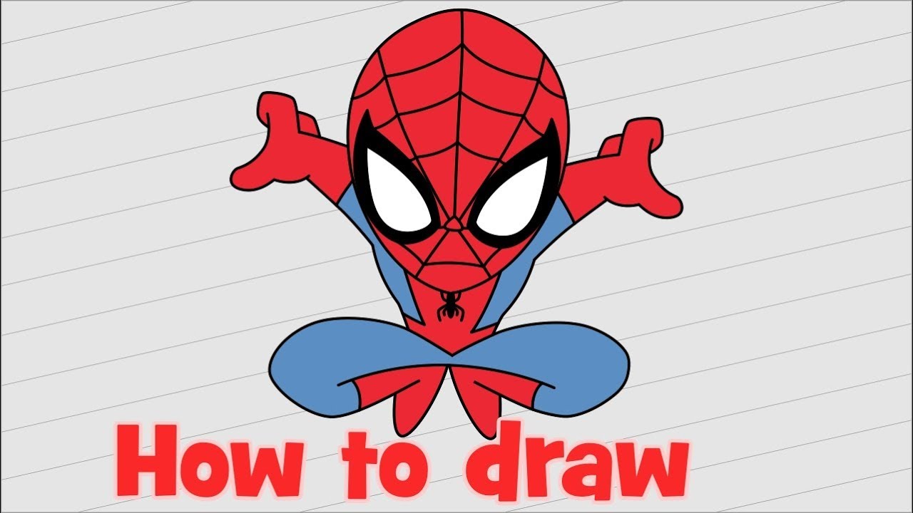 1280x720 How To Draw Spiderman Homecoming For Beginners