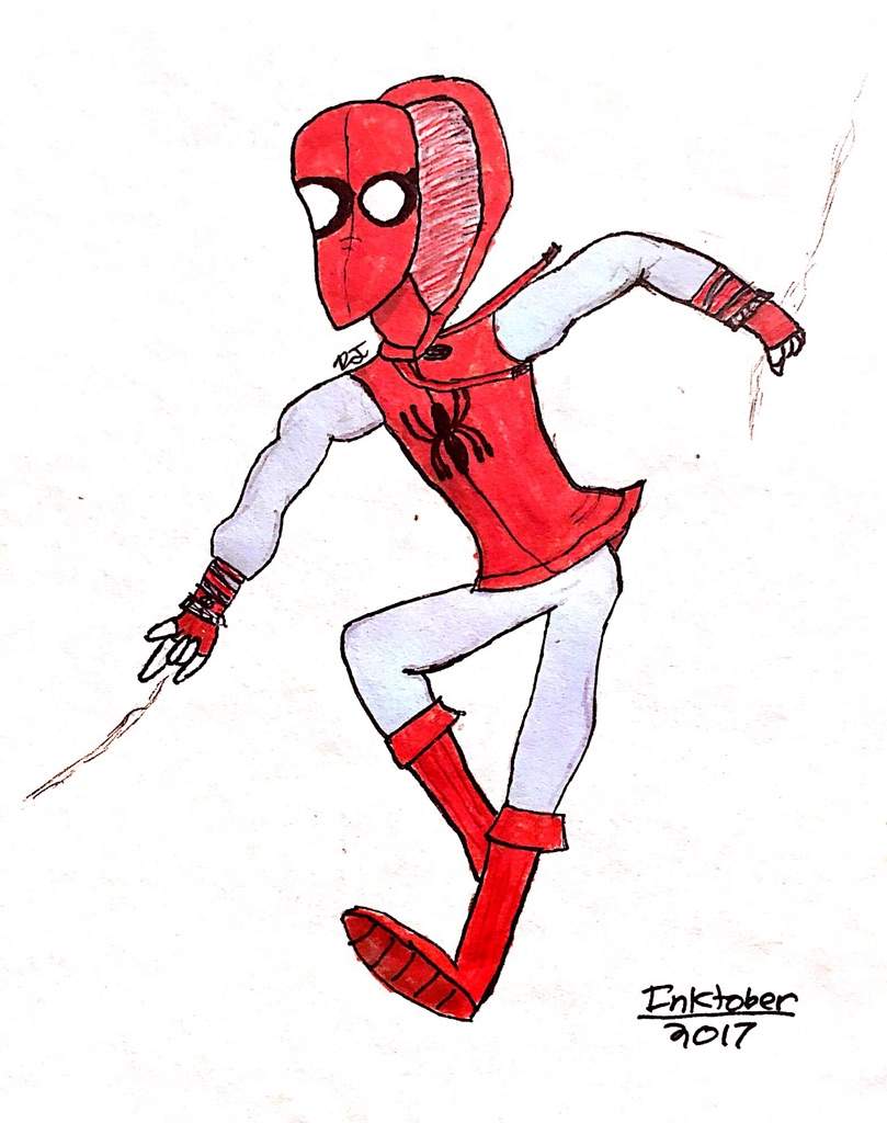 809x1024 Inktober Spider Man
