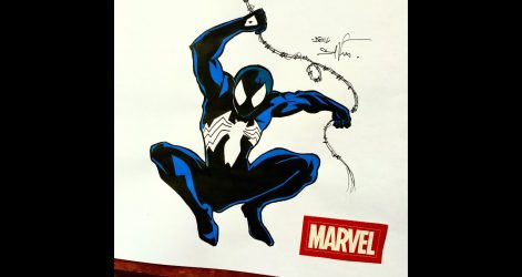 471x250 Spiderman Drawing Black And White Wall Art The Amazing Spider Man