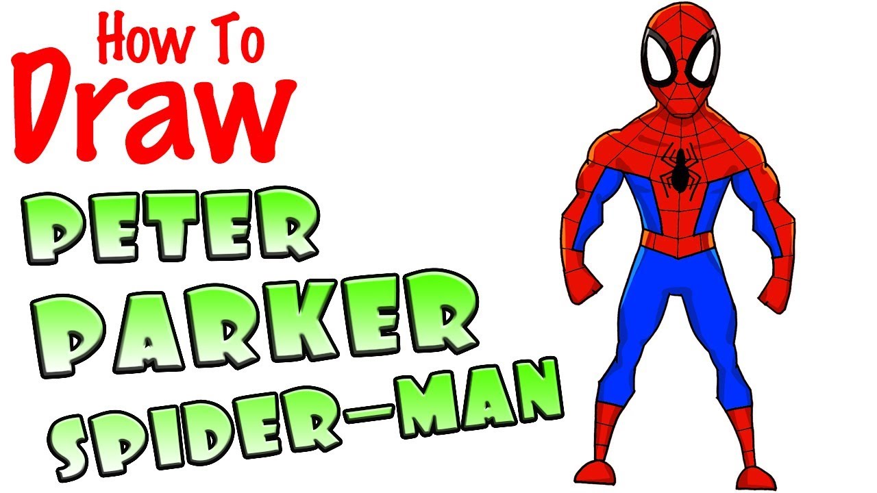 1280x720 How To Draw Peter Parker Spider Man Spider Verse
