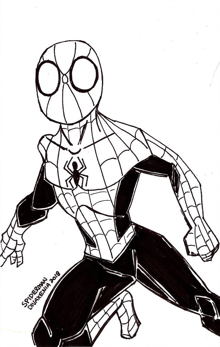 712x1123 Inktober Spiderman