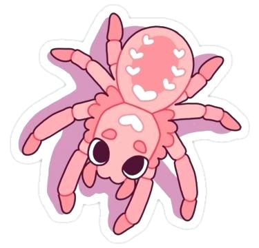 375x360 Cute Spider Drawing