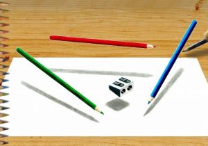 300x210 Couler Pencil Drawing Work Colored Pencil Drawing