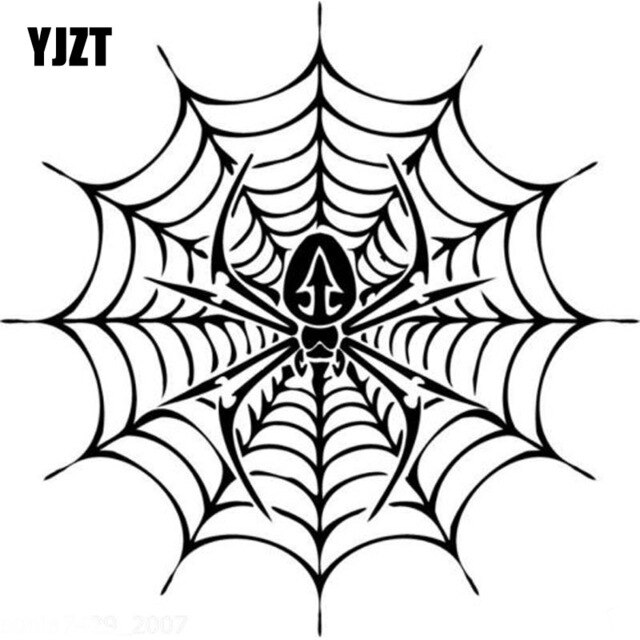 640x640 Yjzt Cartoon Fashion Spooky Spider Web Halloween Decal Car