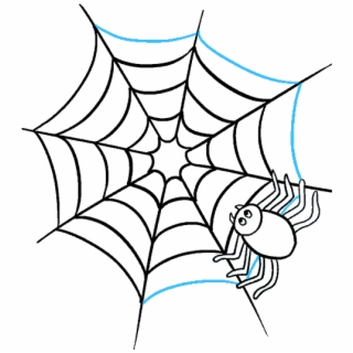 320x320 Hd How To Draw Spider Web With Spider