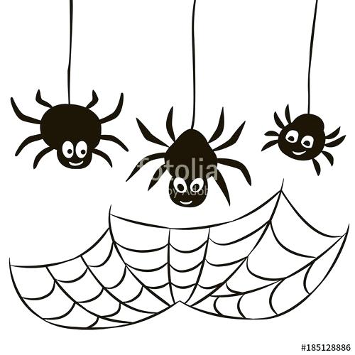 500x500 Halloween Spider Template