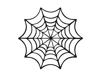 Spider Web Line Drawing | Free download on ClipArtMag