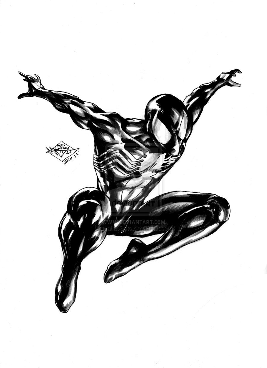 900x1238 Alternate Universe Spiderman Black Suit Spiderman