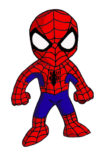 359x500 Spiderman Cartoon Drawn Toon Spiderman Pencil And Inlor Drawn
