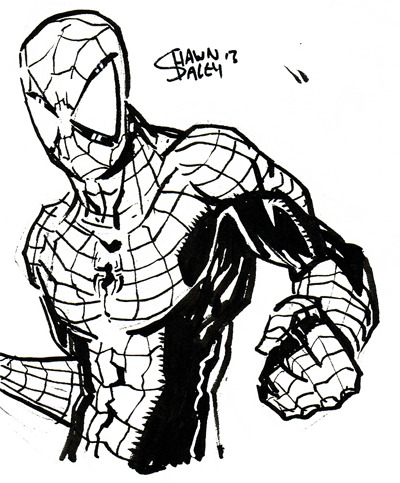 Spiderman Comic Drawing | Free download on ClipArtMag