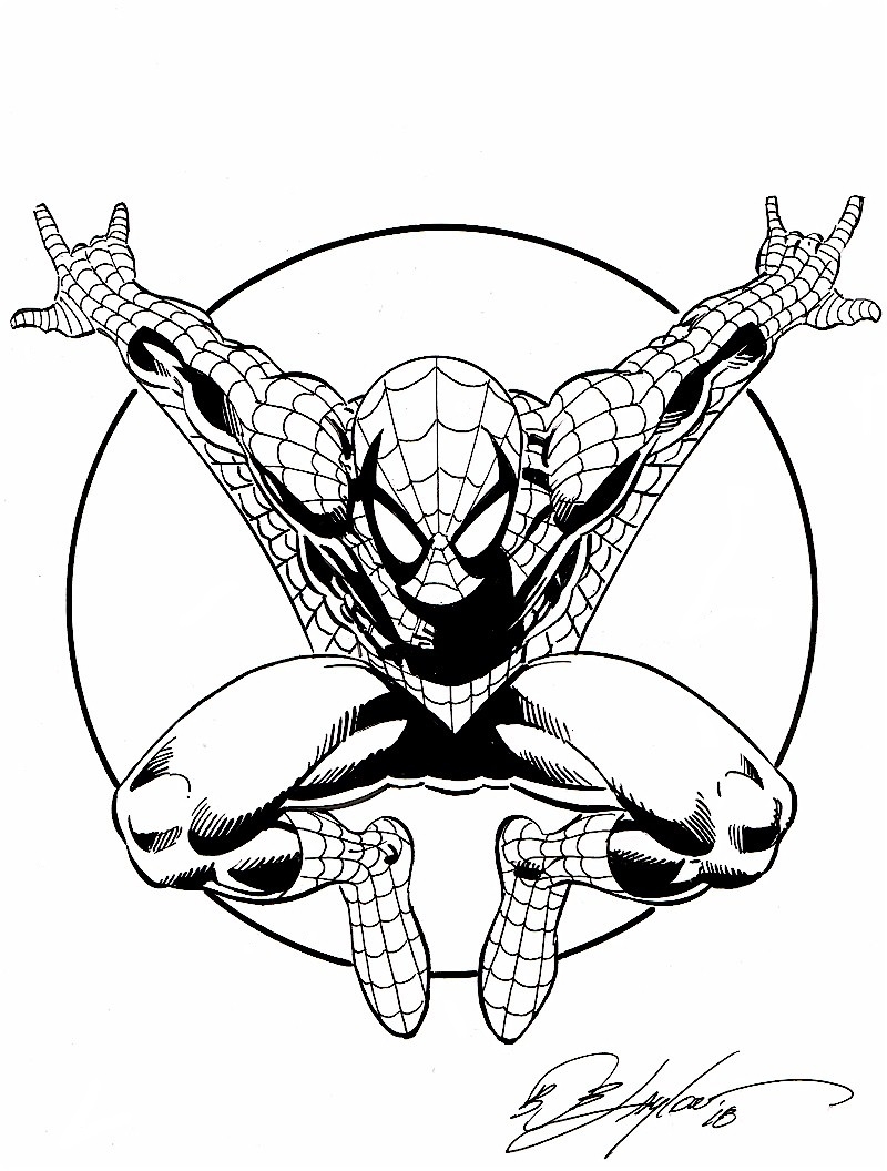 800x1056 Spider Man X Sketch, In Bob Layton's Art For Sale Comic Art