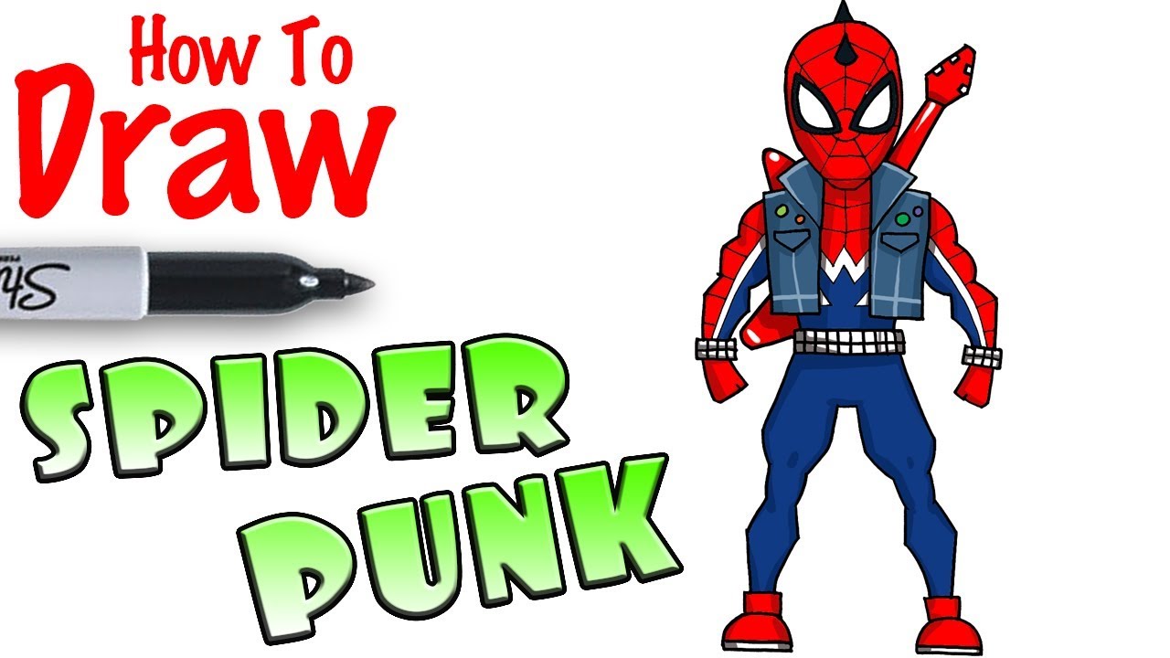 1280x720 How To Draw Spider Punk Spider Man