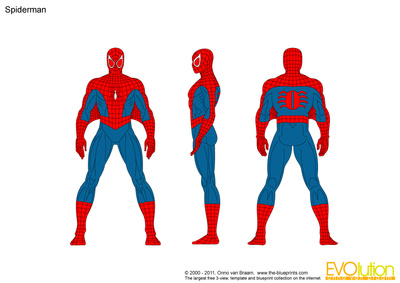 400x283 Spiderman Vector Drawing