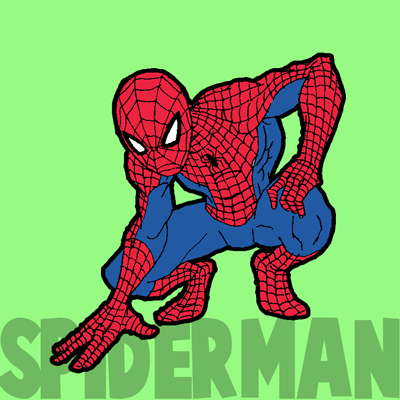400x400 How To Draw Spiderman With Simple Steps Drawing Tutorial Drawing