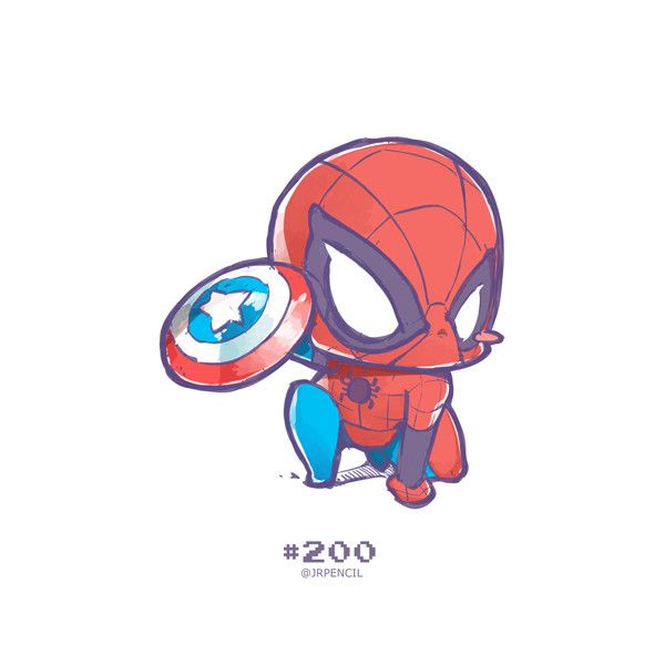 600x600 Huge Collection Of 'cartoon Spiderman Drawing' Download More Than