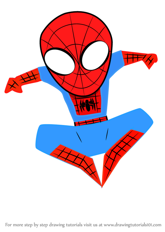 567x800 Learn How To Draw Kawaii Spiderman